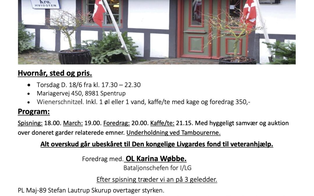 Sommermøde på Hvidsten Kro med ledsager